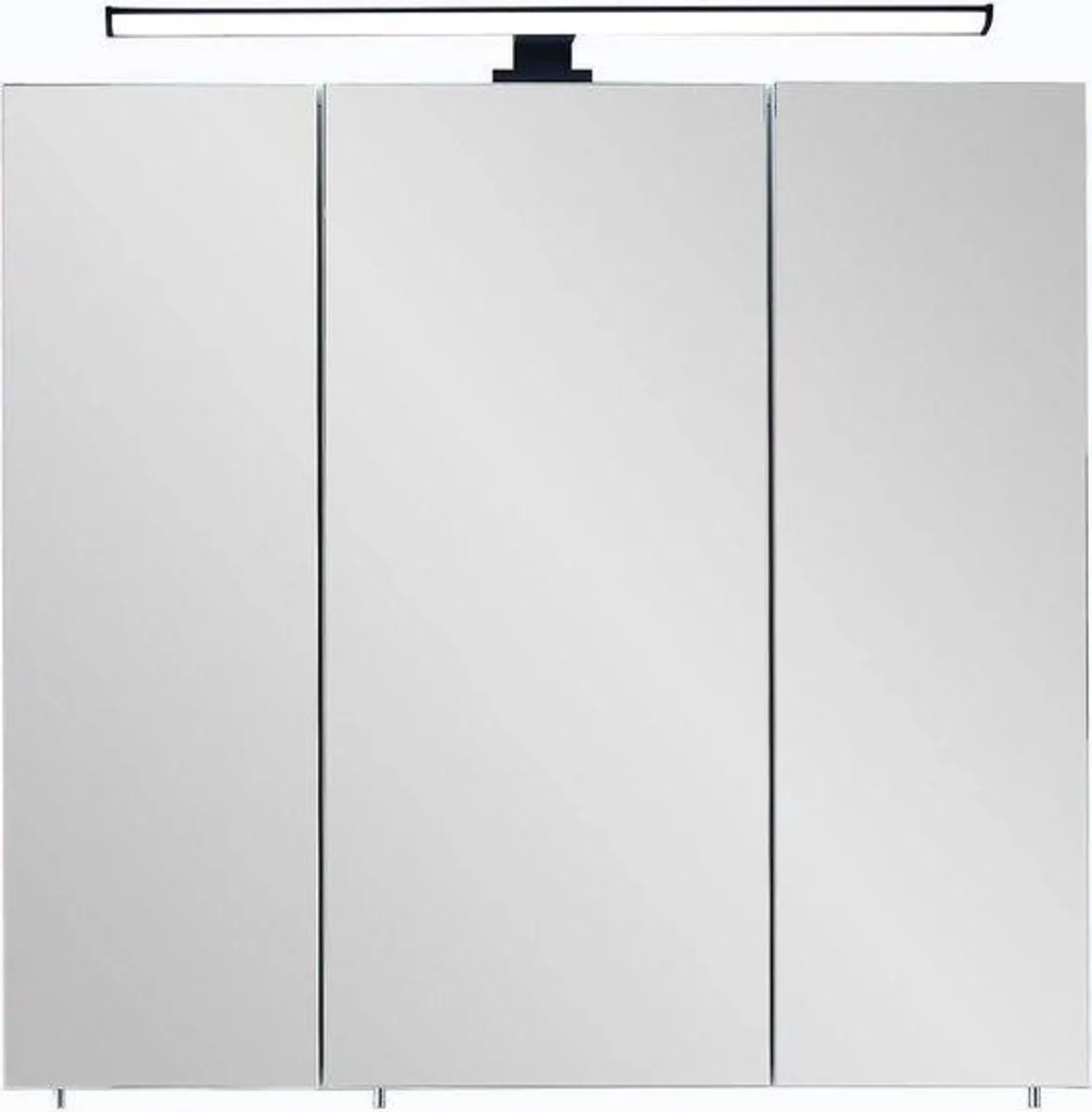 Meuble haut de salle de bain en chêne 70 cm Quickset avec miroir intégré