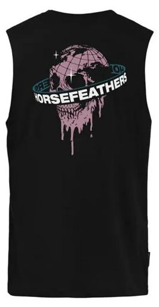 Débardeur de skate Horsefeathers Orbit Tank noir pour l'été et le sport