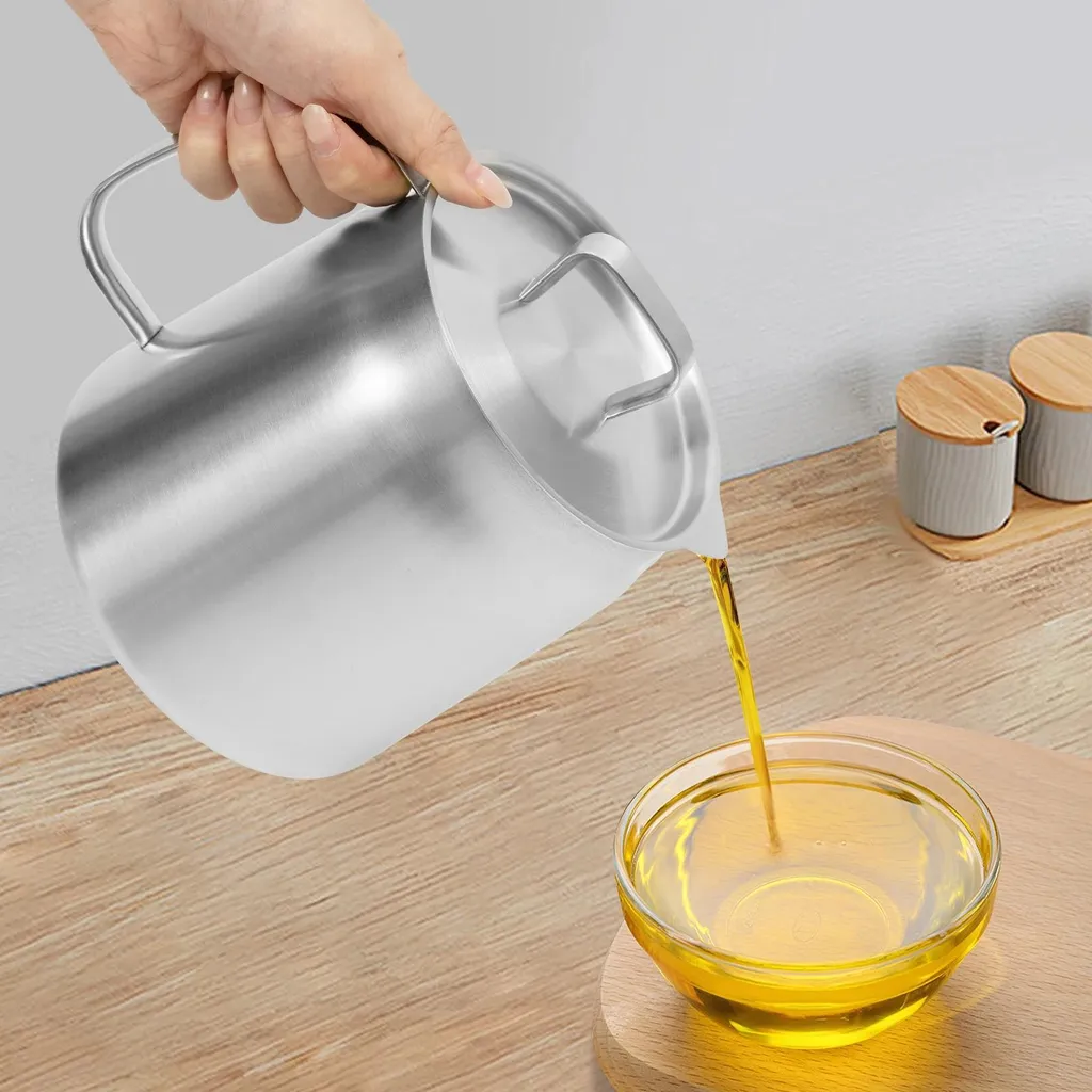 Marmite à frire pour cuisine induction - Format compact gris clair inox - 5