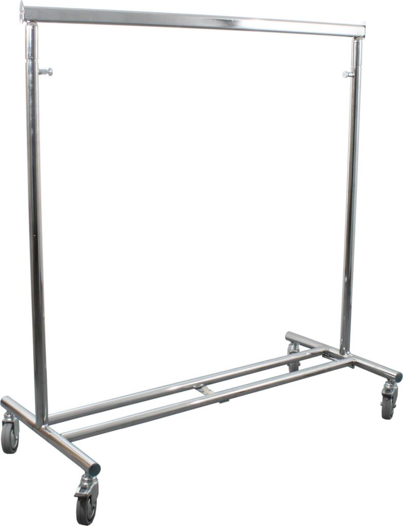 Kleiderständer Breite = 102 cm, verchromt bis 80kg Produktbild 