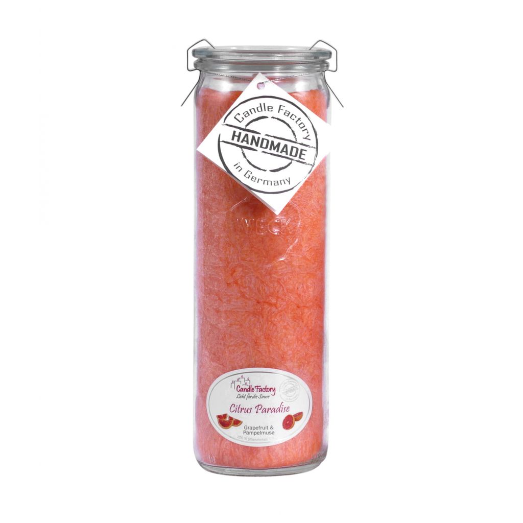 Candle Factory Big Jumbo, Zylinder, Orange, Grapefruit, 100 Produktbild 