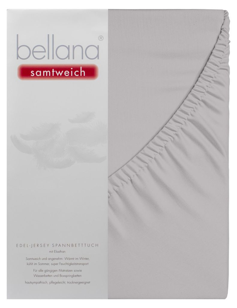 Bellana samtweich - Nobel-Jersey Elasthan Spannbetttuch Produktbild 