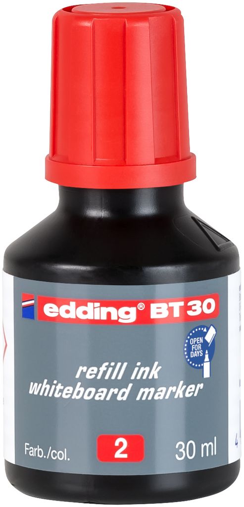 edding Nachfülltusche BT30 für edding 250 30ml rot
