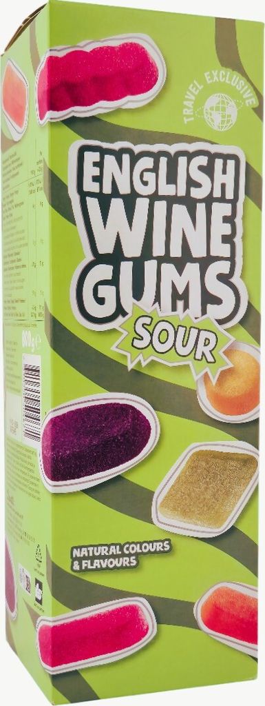 Cloetta English Wine Gums Sour 800g Box Produktbild 