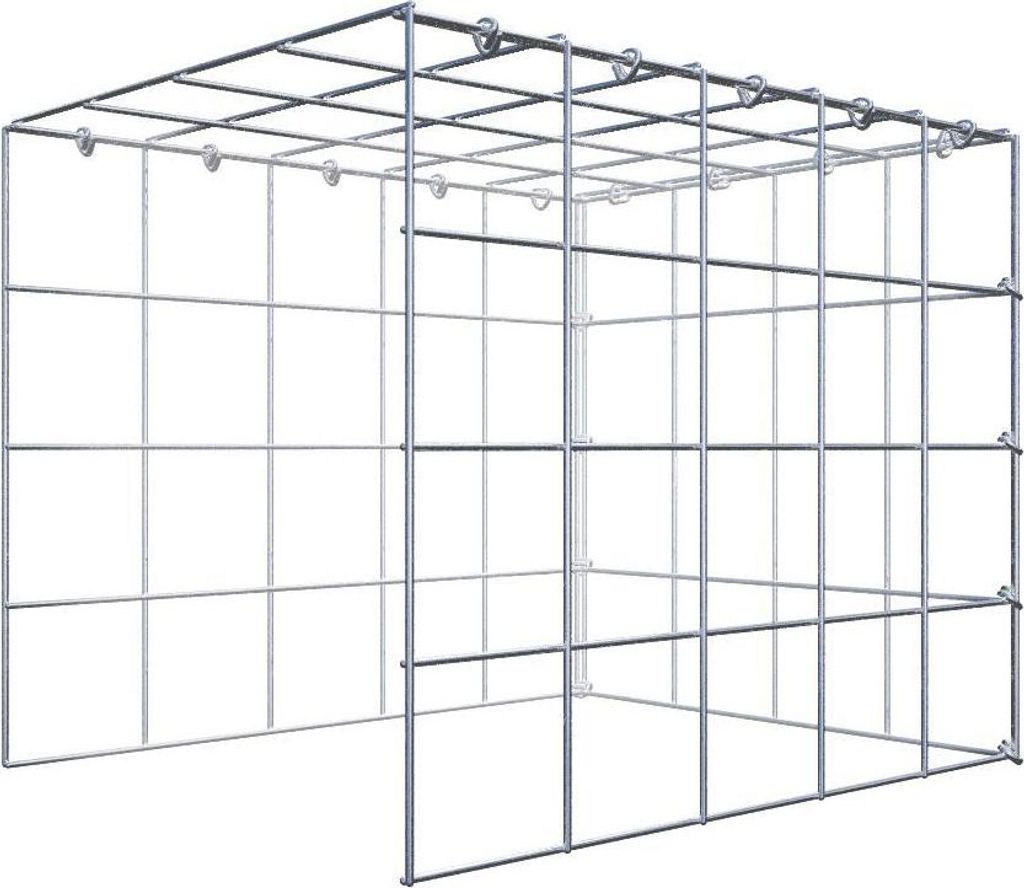Anbaugabione Typ 4 50 cm x 40 cm x 40 cm (L x H x T), Maschenweite 10 cm x 10 cm, C-Ring