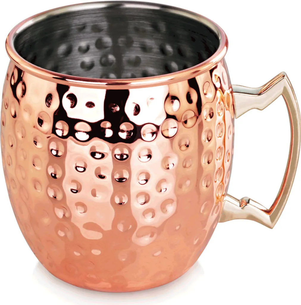 Tazza Moscow Mule Martellato: L'Originale Acciaio Nichel-Cromo