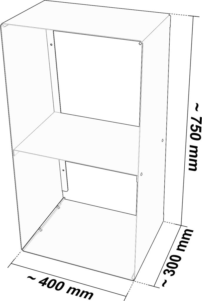 Kaminholzregal Kaminholzständer Massiv Pulverbeschichtet Wandmontage, Design:Schwarz