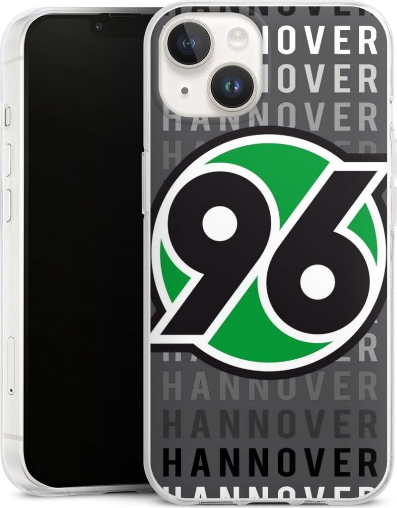 DeinDesign Handyhülle für Apple iPhone 14 Silikon Hülle Case Smartphone Schutzhülle H96 Hannover 96 Offizielles Lizenzprodukt