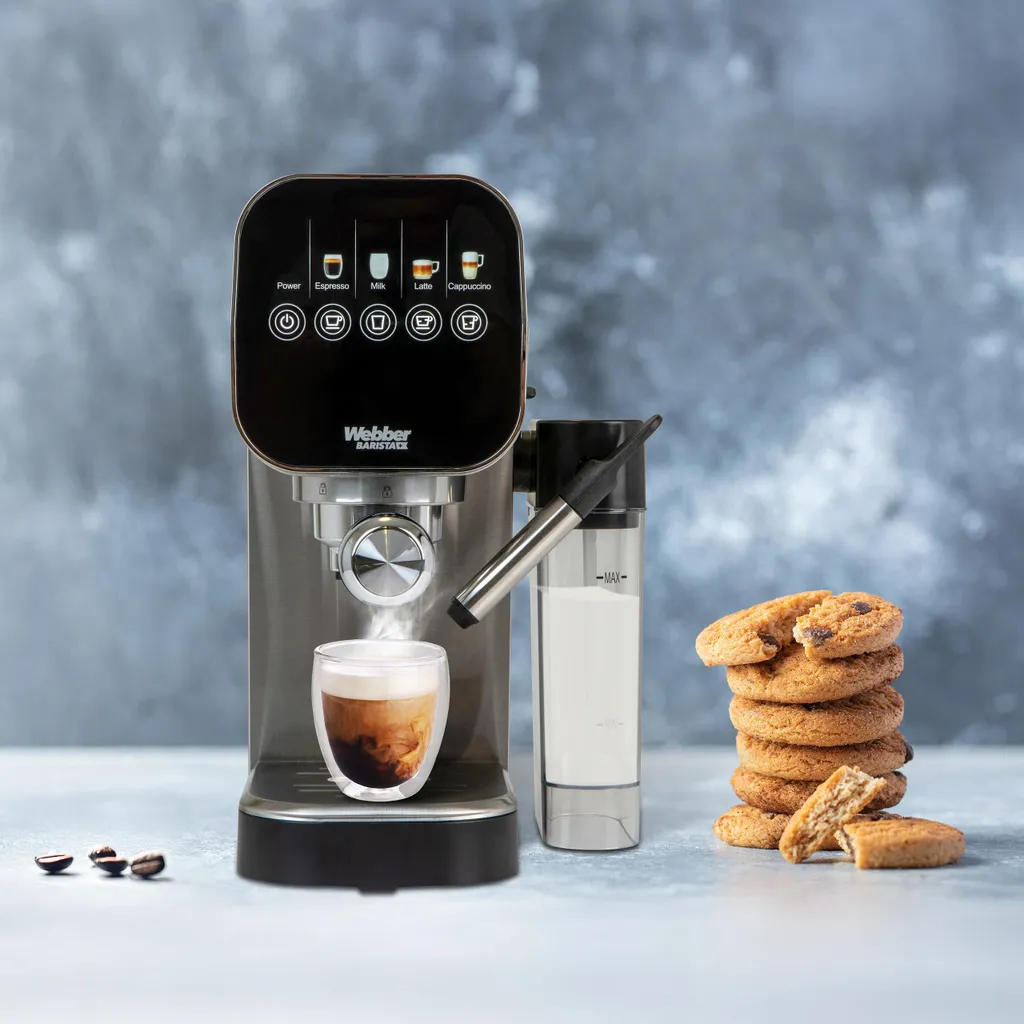 Cafetière expresso à piston Webber H5 avec pression de 20 bar noir - 4