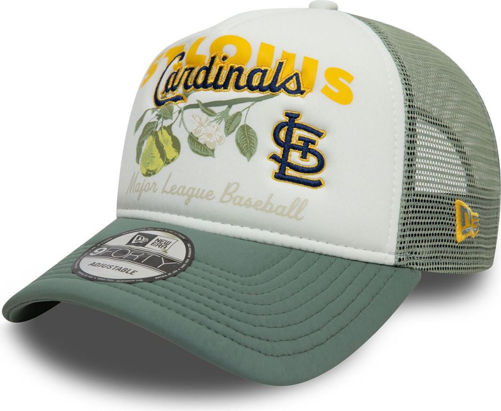 New Era MLB Fruit Graphic Trucker Cap St. Louis Cardinals green