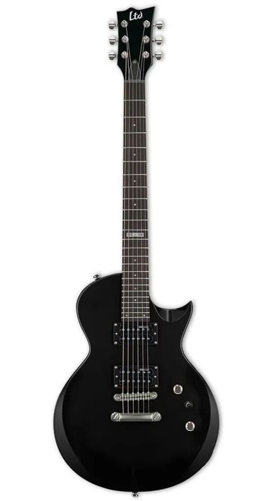 ESP LTD EC-10-KIT Guitare électrique noire double humbuckers LH-100