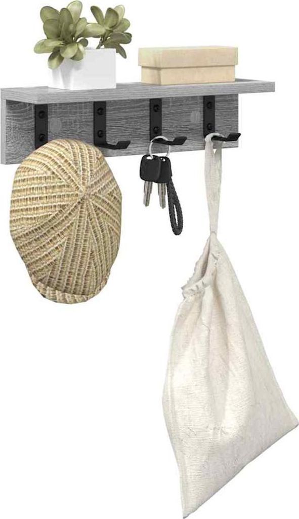"Winterschlussverkauf "Schweberegal schlichte Design - Hängeregal 10Kg belastbar - Wandmontierter nachttisch Graues Sonoma 40x10,5x10,5 cm NeuMöb...