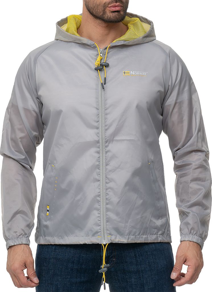 Geographical Norway Herren Windbreaker Boat Men 004 Light grey XL