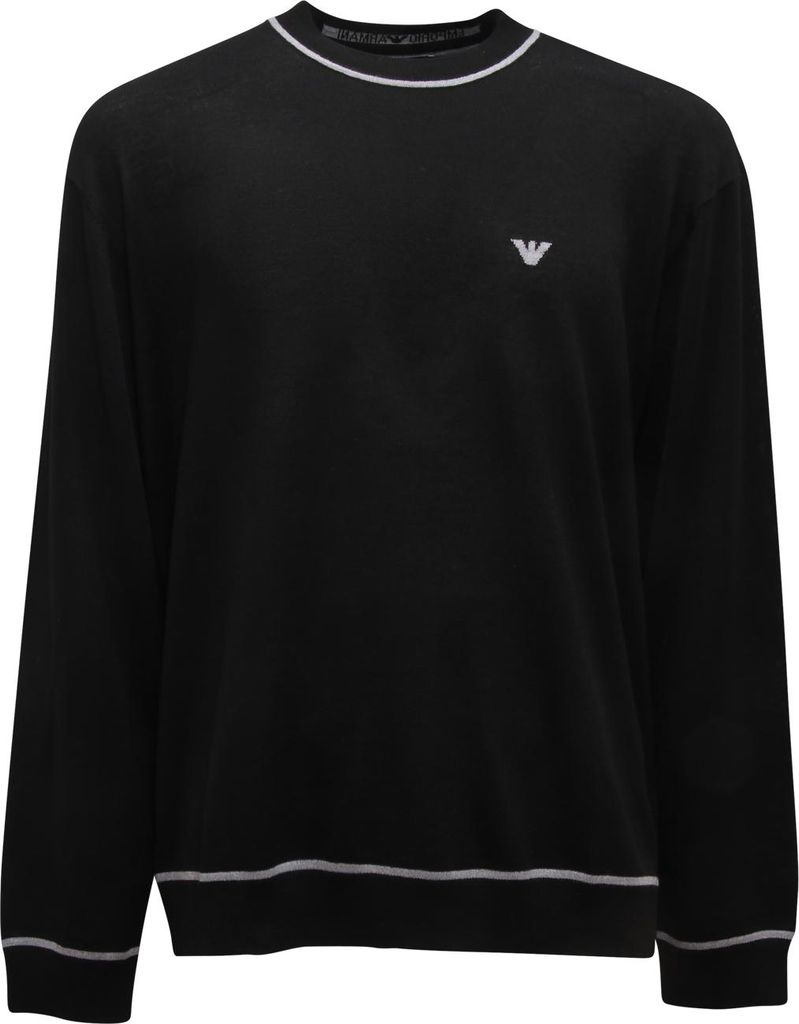 M8365 Maglione Uomo Emporio Armani Man Wool Sweater Black
