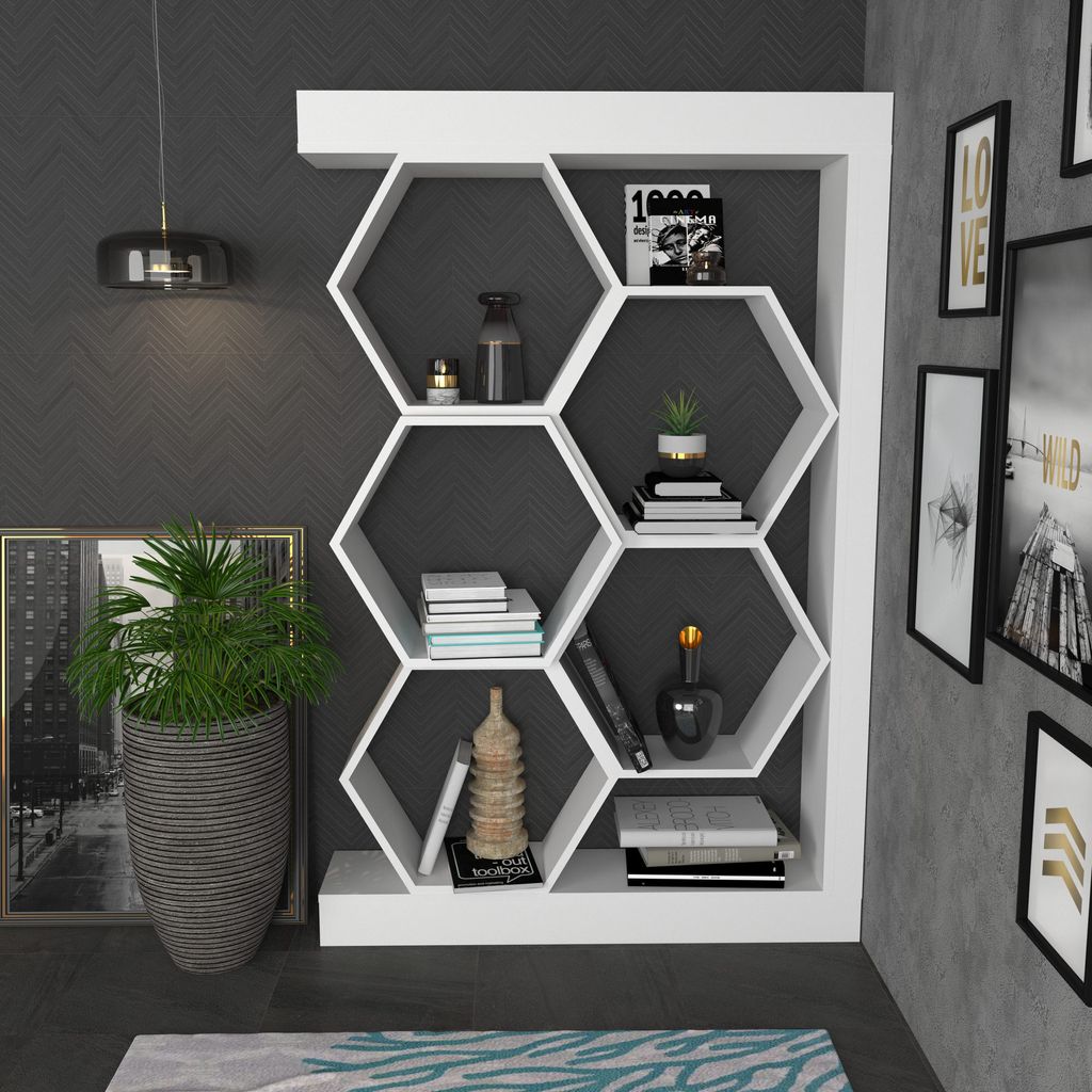 Skye Decor, Artemis - White, Bücherregale, Weiß, 90 x 140 x Produktbild 