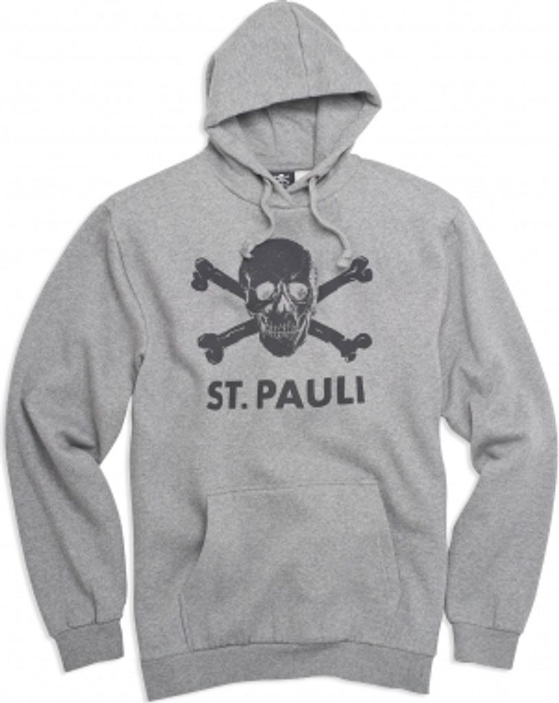 FC St. Pauli - Kapuzenpullover Totenkopf - grau