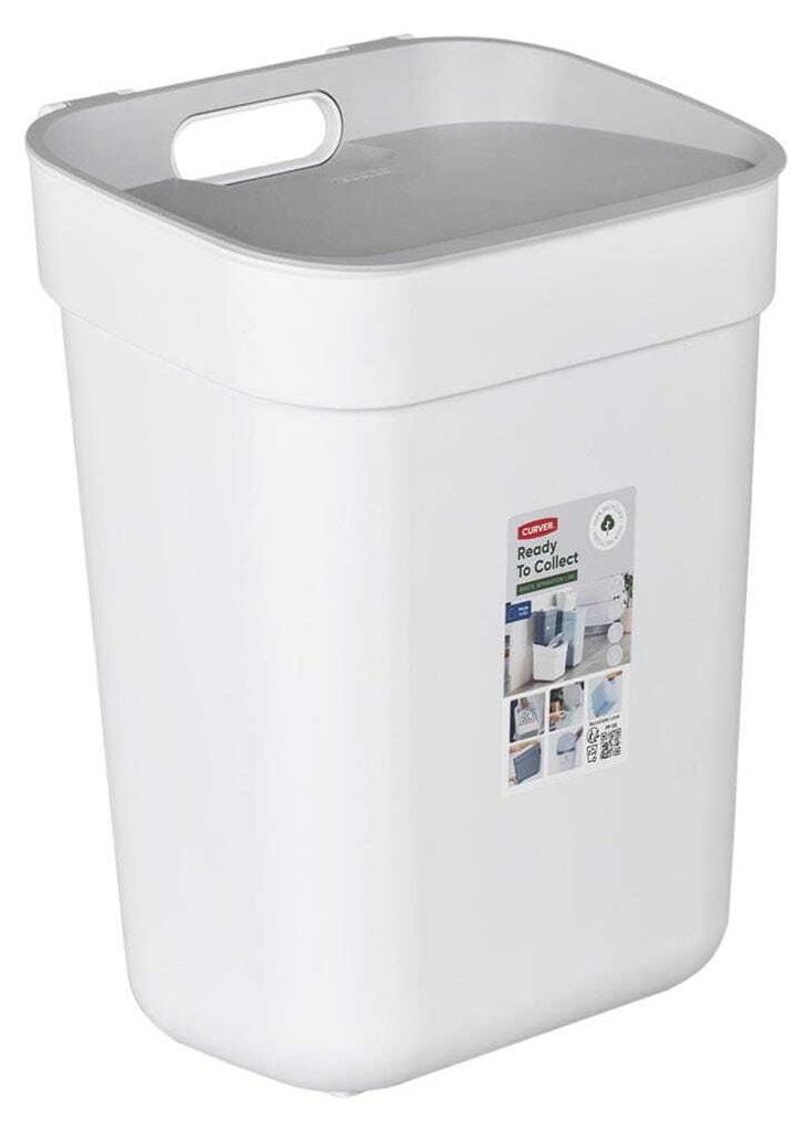 Recyklační koš připravený ke sběru 10 l 252106 bílá/šedá Obrázek produktu 