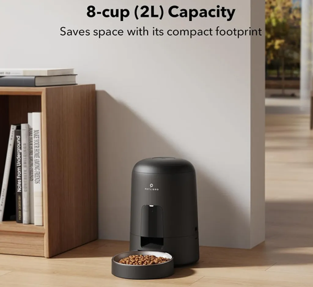 Distributeur Nourriture Petlibro Air 2L Noir pour Chats et Petits Chiens