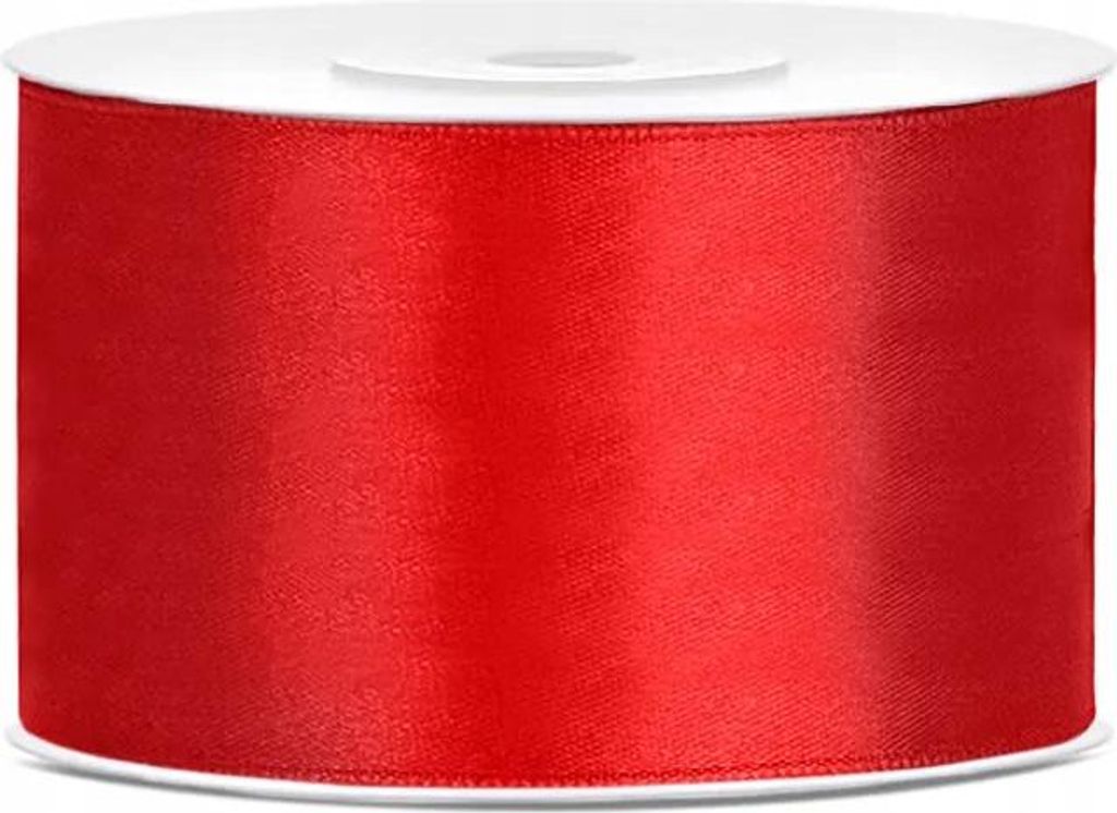 Saténová stuha, červená, 38 mm/25 m Obrázok produktu 