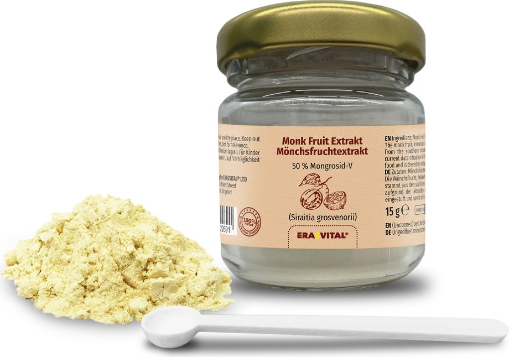 Monk Fruit Extrakt V50 (50% Mongroside) Pulver 15 g Produktbild 