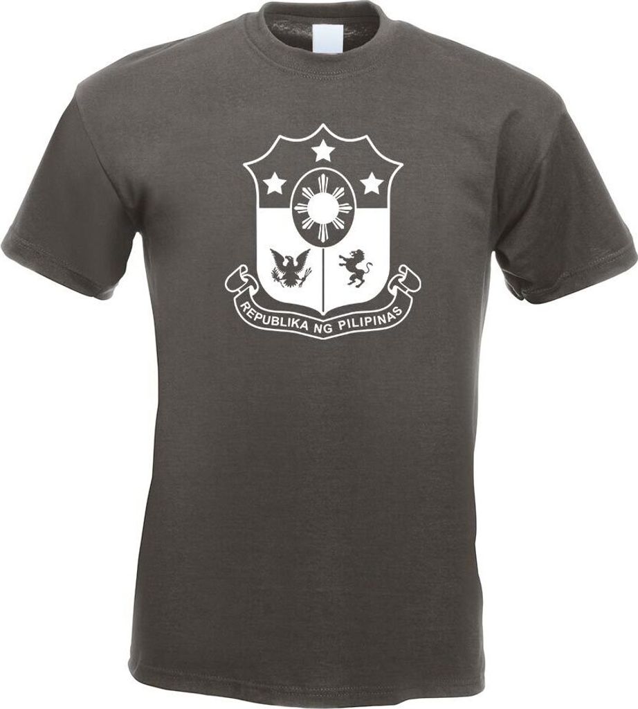Kiwistar - T-Shirt - Graphit - Philippinen Wappen Motiv Bedruckt Funshirt Design Print - mit Motiv Bedruckt - Funshirt Design - Sport - Freizeit - ...