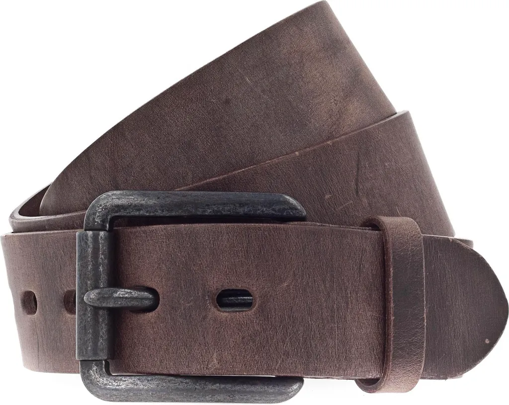 Cintura Vanzetti Denim Love W80 Pelle Pieno Fiore 40mm Marrone