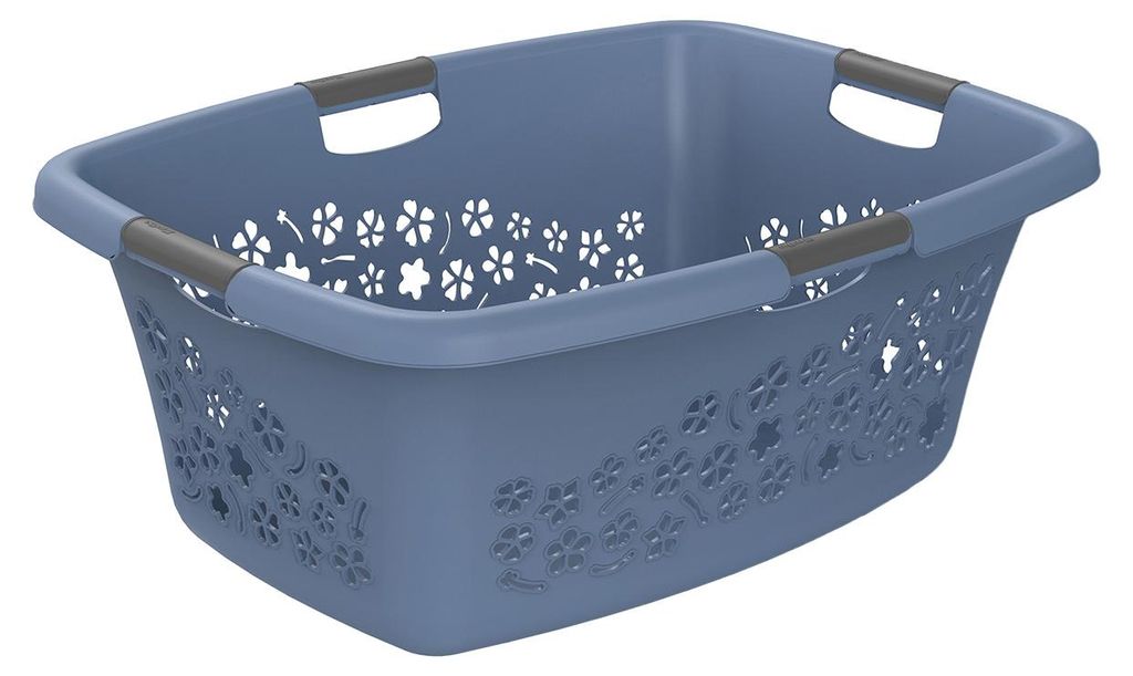 Rotho Wäschekorb 50 L Flowers - Wäschesammler groß - Wäsche Produktbild 