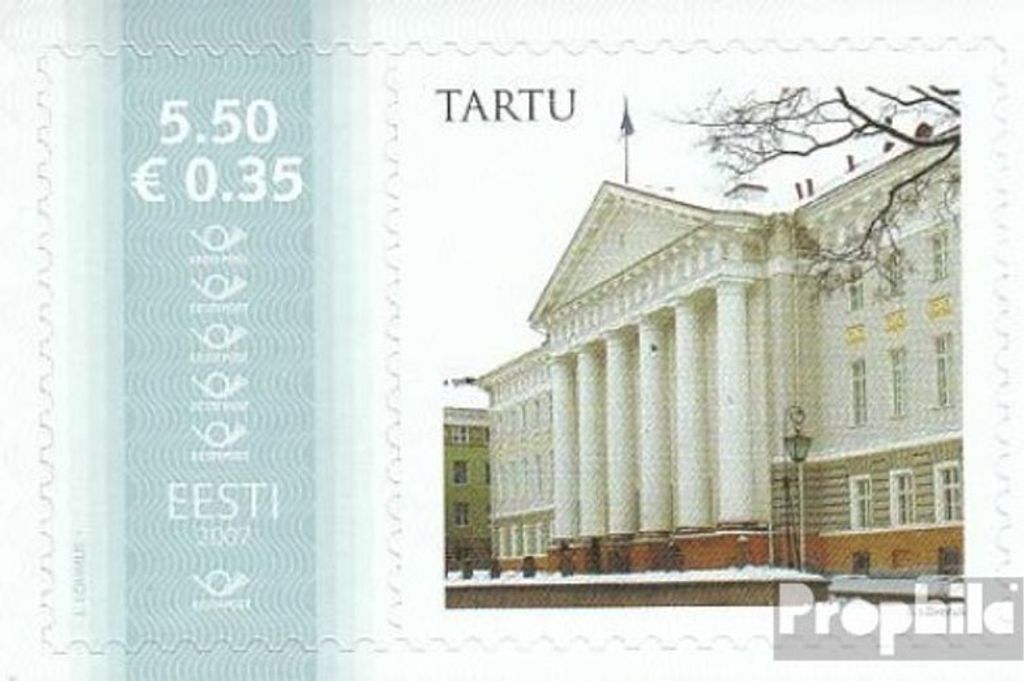 Briefmarken Estland 2007 Mi 577Zf mit Zierfeld (kompl.Ausg.) postfrisch Meine Marke