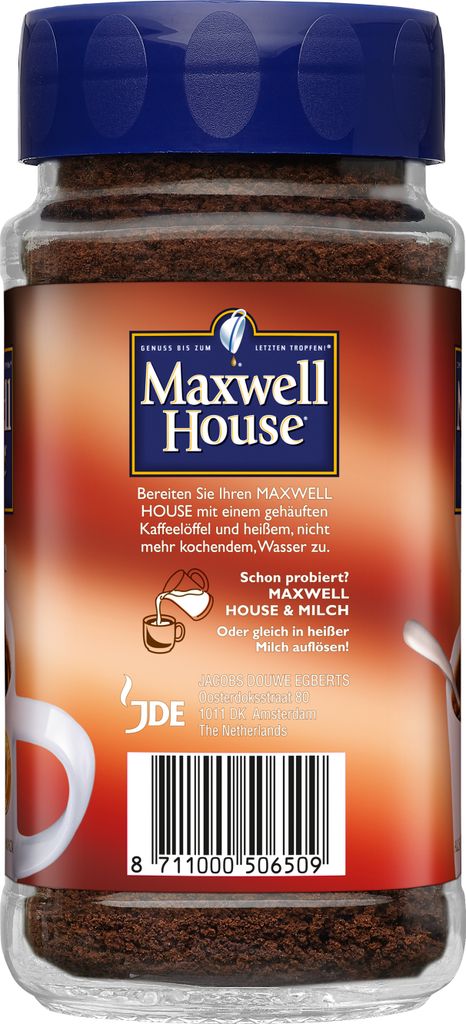 Maxwell House klassisch, löslicher Kaffee, 200g-Glas Produktbild 4