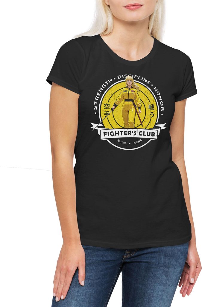 Urban Backwoods Fighter's Club Bill II, Damen T-Shirt, Farbe: Schwarz, Größe: 2XL