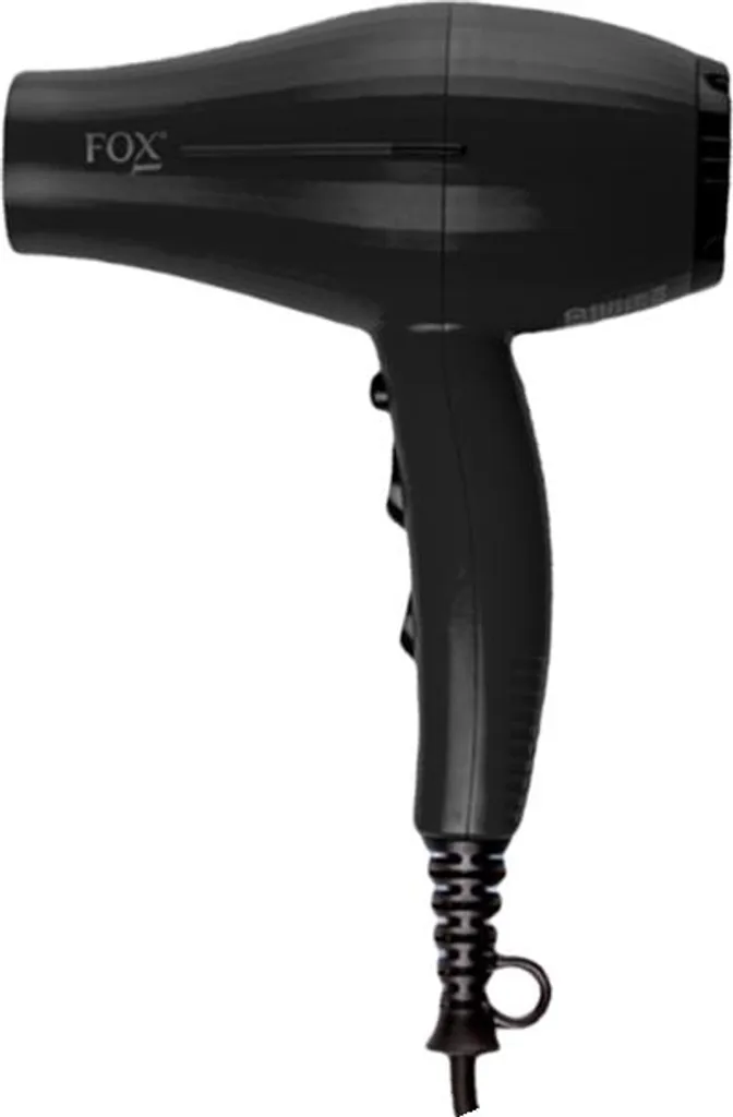 Sèche-cheveux Fox Junior Noir Mat 2200W puissant pour un séchage rapide