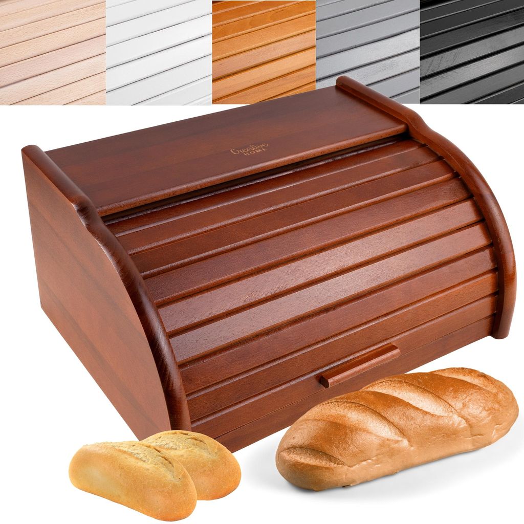 Creative Home Hnedý Drevený Kôš na Chlieb | 38 x 28,5 x Obrázok produktu 