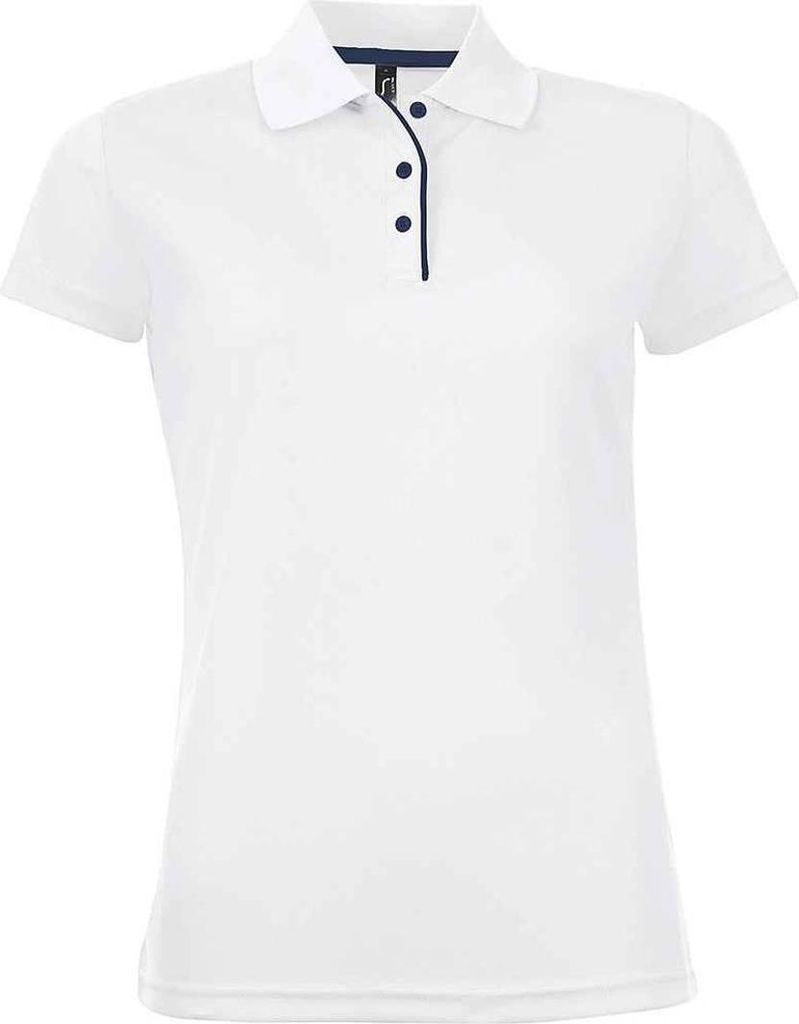 SOLS - "Performer" Poloshirt für Damen, Sport LT3203 (M) (Weiß)