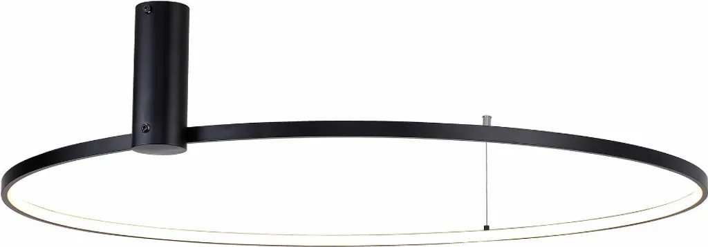 Lampada LED 40W Zuma Line Horik 89429-90BK - Plafoniera Ring Nera Moderno