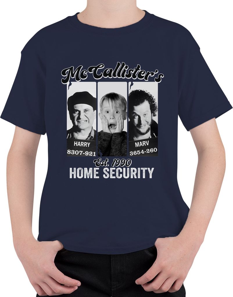 McCallister's Home Security Harry Marv Kevin - Weihnachten Christmas Xmas Uni Kinder T-Shirt, Navy, 104