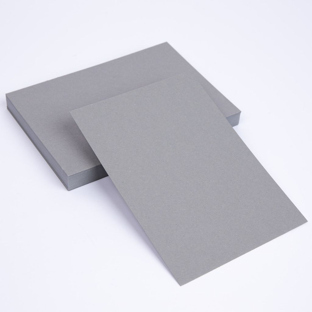 100 x Geschenkkarten DIN A6 blanko Tonkarton Postkarte Schiefergrau