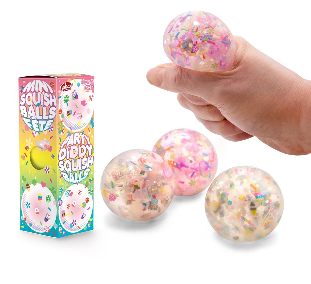 Tobar SCRUNCHEMS Stress Squish Balls, 3er Pack