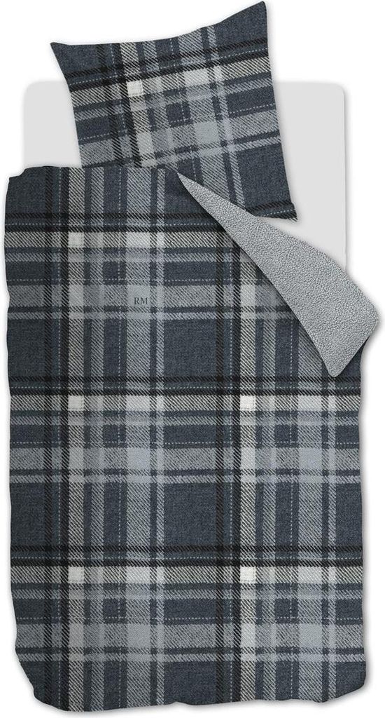 Rivièra Maison Bettwäsche Cozy Check_Blue_DE_UV_135x200 135 x 200 cm + 1x 80 x 80 cm 1 Bettbezug, 1 Kissenbezug