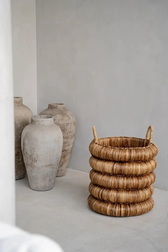 Panier de rangement pour linge et jouets Rootz Chunky - Style naturel - 9