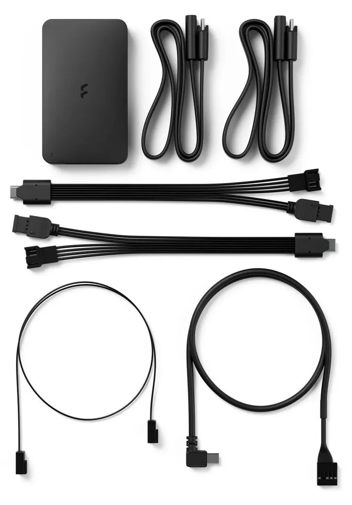 Fractal Design Adjust Pro Hub Noir : Solution Management Câbles et Air - 8