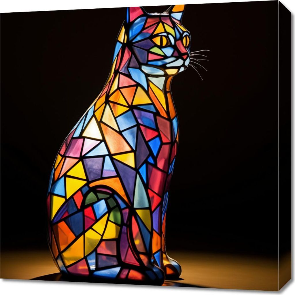 Bild 60x60cm Katzenfensterdeko