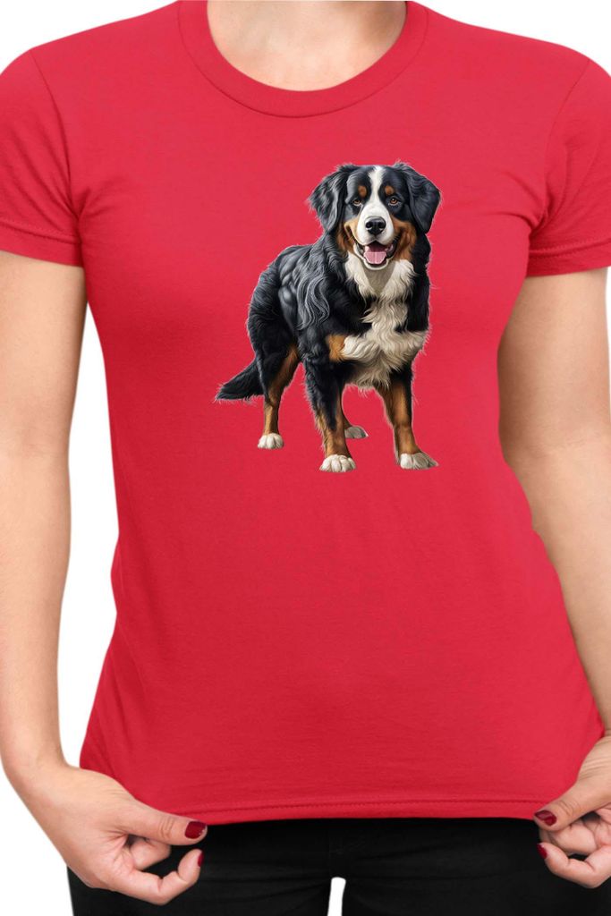 Damen T-Shirt Dogs Breeds Weimaraner Dog Breed 007, Lady XS / Rot