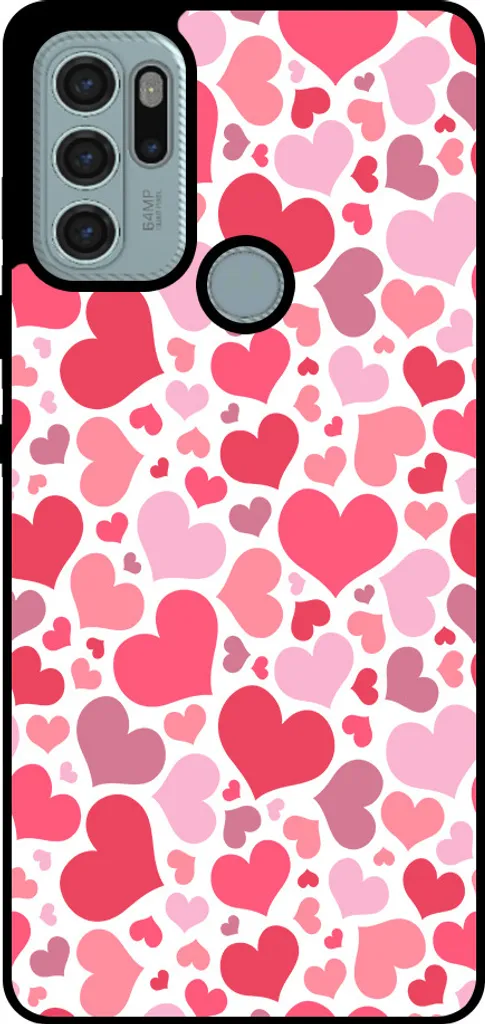 Custodia Cuori per Bambini Motorola Moto G60s - Smartphonica TPU Cover