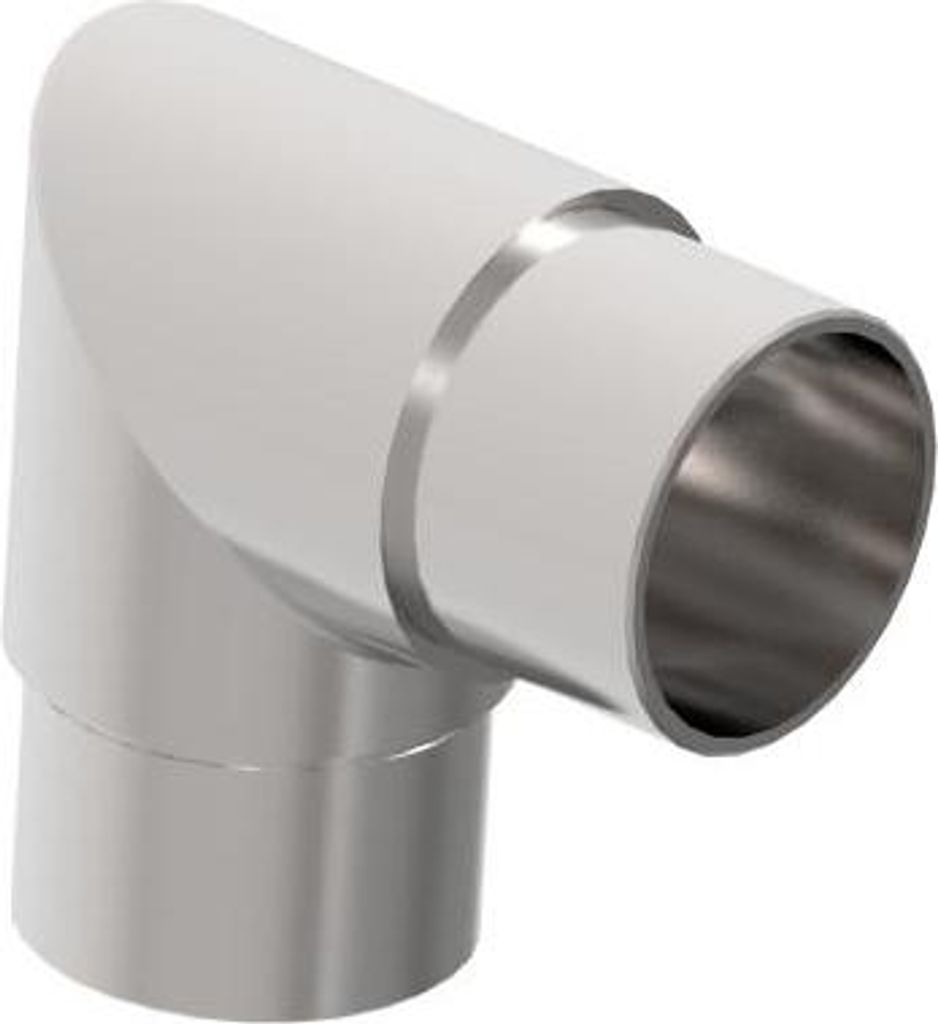 Eckbogen 90 Grad Edelstahl V2A Rohrverbi