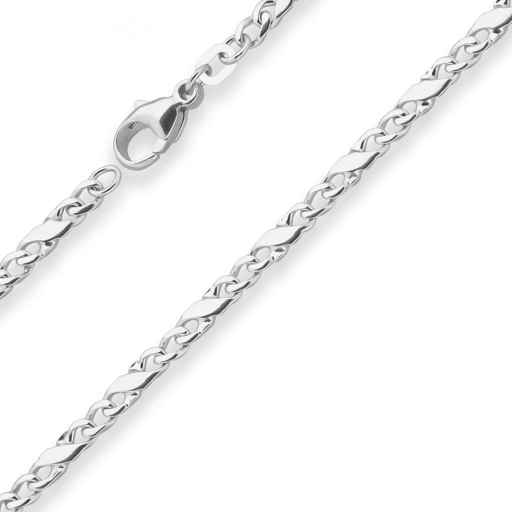 3,4mm Armband Dollarkette Silberarmband Armschmuck aus 925 Silber 19cm