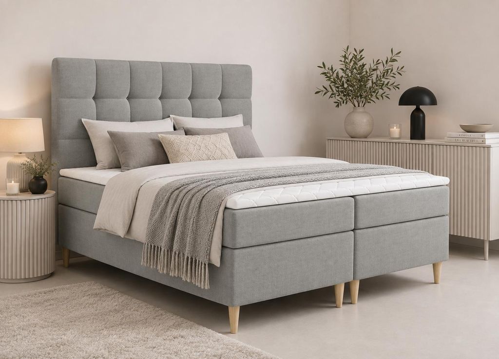 MODERN ROOM Boxspringbett mit Bettkasten OSENI 120x200 Produktbild  KI-generiertes Bild