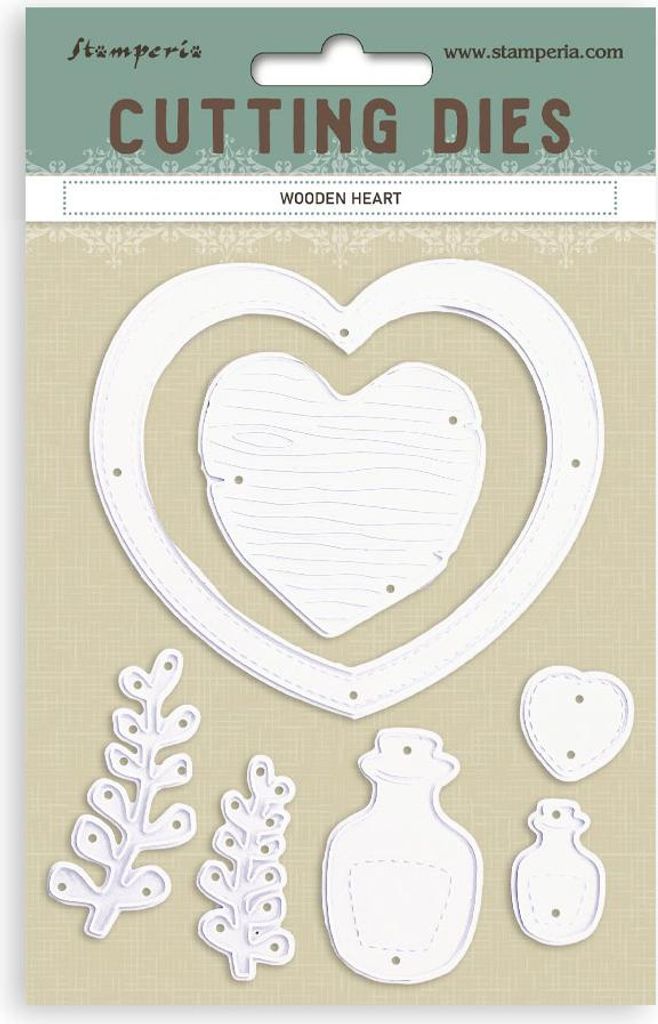 STUDIOLIGHT - Stanzform Präge Stanzschablone Cutting Die - Wooden Heart