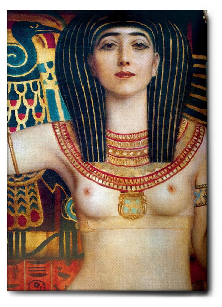 Giallobus - Nekhbet - Gustav Klimt - 100L x 140B cm - Bild - Leinwand mit Standardrahmen