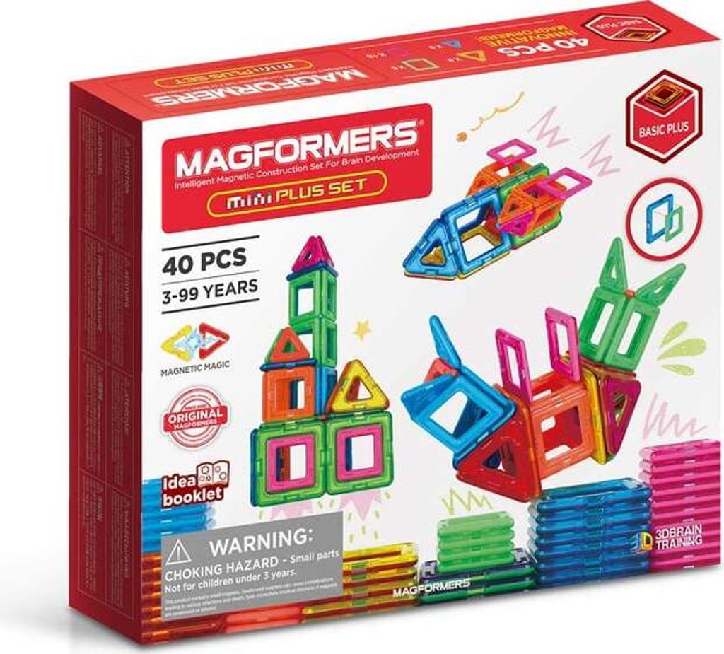 MAGFORMERS - Mini Plus - Magnetspielzeug - 40 Teile