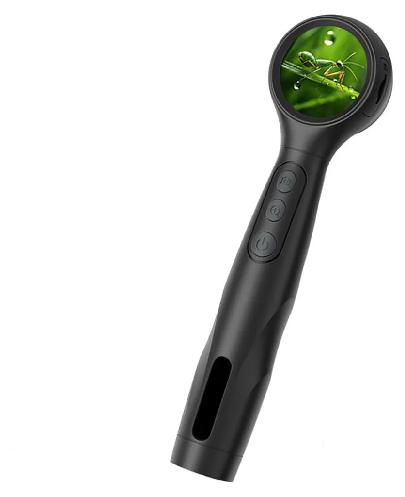 Microscope 500x écran IPS 1,38 pouce - Imagerie 2MP et résolution 1080p - 3